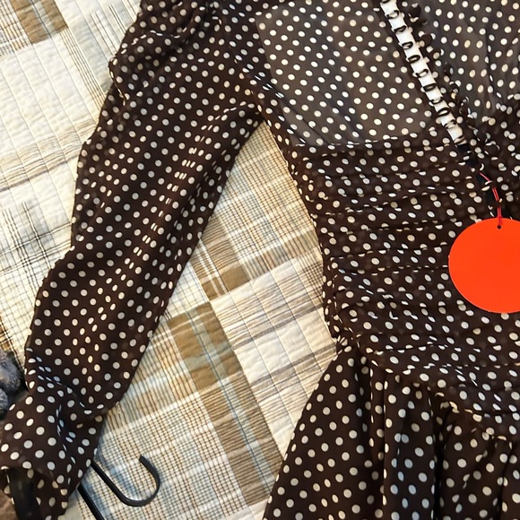 MARIANNA SENCHINA Mignolia Dress Brown & White - Picture 7 of 14